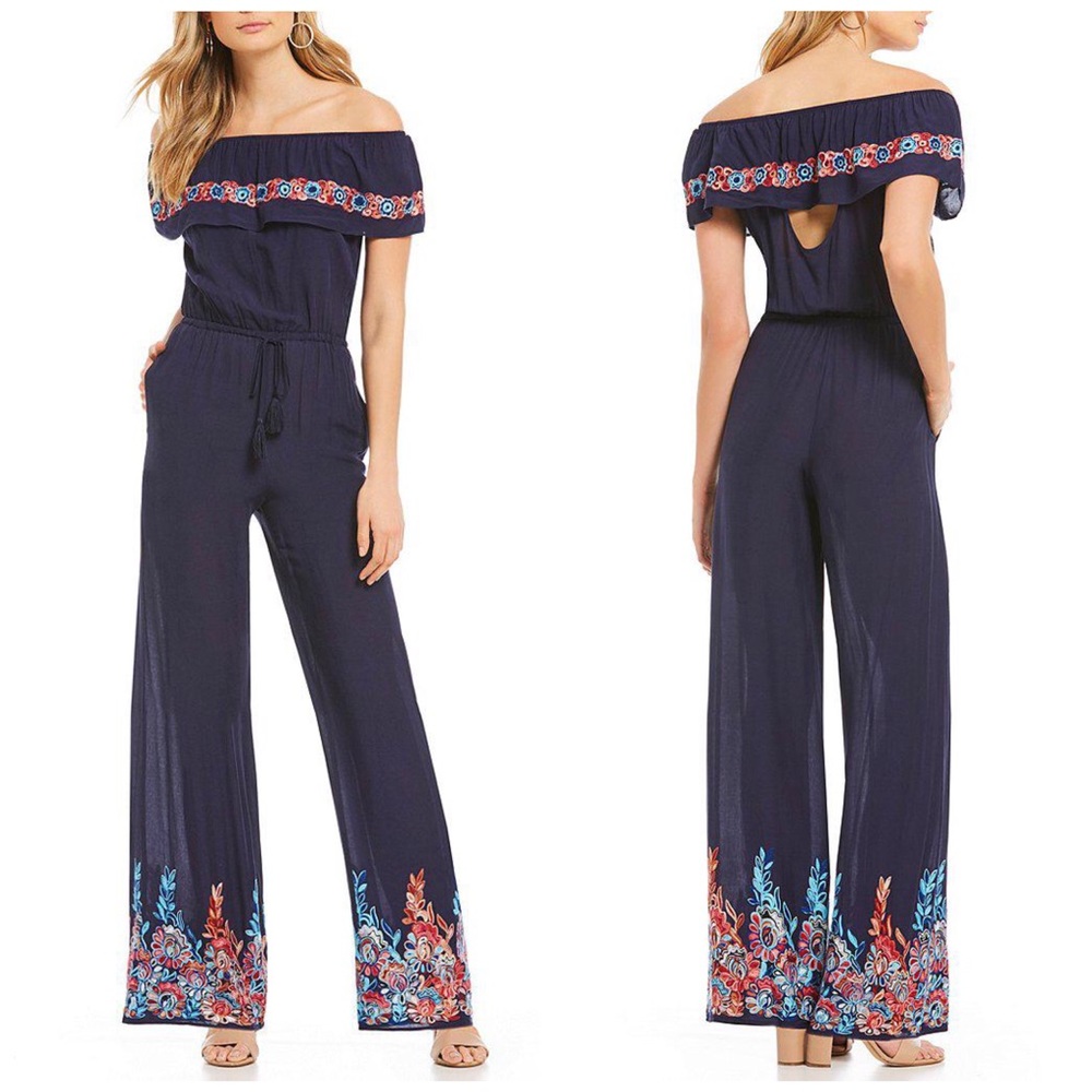Chelsea & Violet Embroidered Jumpsuit